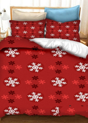 Christmas Printed Polyester Duvet Set