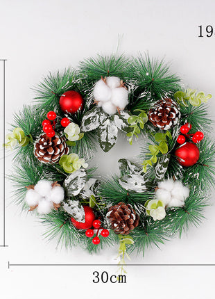 Christmas Wreath Pinecone Wreath Door Hanging Decoration
