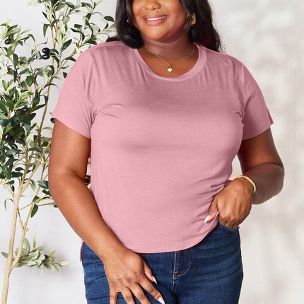 Basic Bae Full Size Round Neck Short Sleeve T-Shirt - MimiStylez