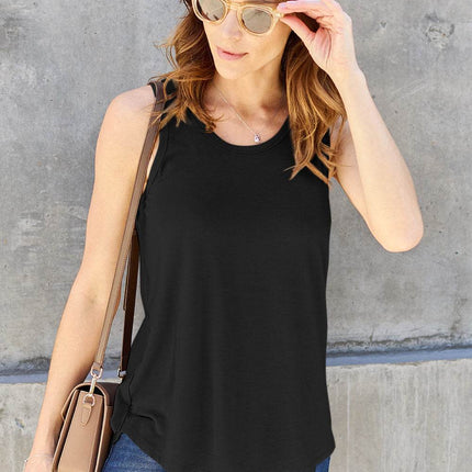 Basic Bae Full Size Round Neck Tank - MimiStylez