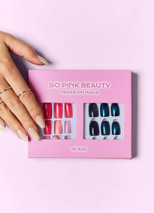 SO PINK BEAUTY Press On Nails 2 Packs - MimiStylez