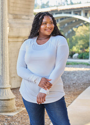 Basic Bae Full Size Round Neck Long Sleeve T-Shirt - MimiStylez