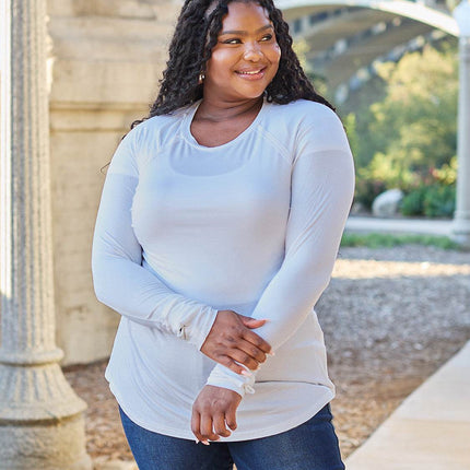 Basic Bae Full Size Round Neck Long Sleeve T-Shirt - MimiStylez