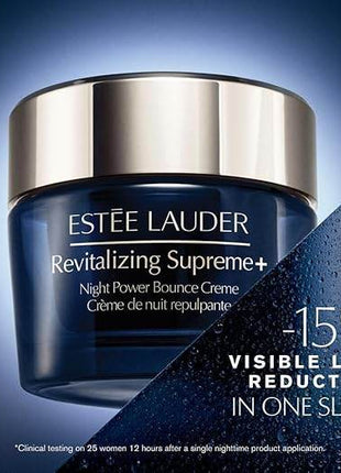 Estée Lauder Revitalizing Supreme+ Night Power Bounce Cream | Face Moisturizer with Peptides | Firms, Lifts & Plumps Skin, 1.7 Ounce - MimiStylez