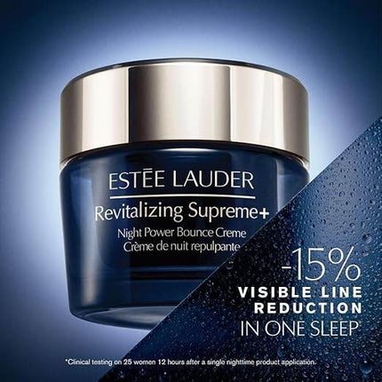 Estée Lauder Revitalizing Supreme+ Night Power Bounce Cream | Face Moisturizer with Peptides | Firms, Lifts & Plumps Skin, 1.7 Ounce - MimiStylez
