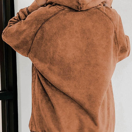 Long Sleeve Front Pocket Hoodie - MimiStylez