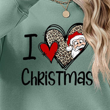 CHRISTMAS Graphic Round Neck Sweatshirt - MimiStylez