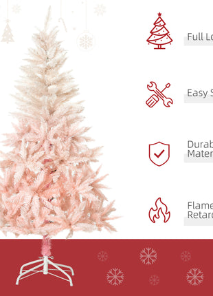 7FT Pencil Christmas Tree With Metal Stand Automatic Open