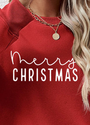 MERRY CHRISTMAS Dropped Shoulder Sweatshirt - MimiStylez