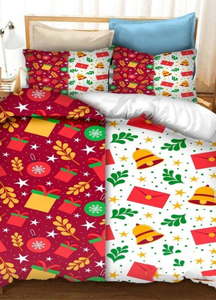 Christmas Printed Polyester Duvet Set