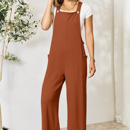 Double Take Full Size Wide Strap Overall with Pockets - MimiStylez