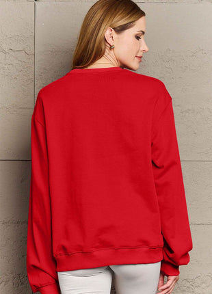 Simply Love Full Size MERRY AND BRIGHT Graphic Sweatshirt - MimiStylez