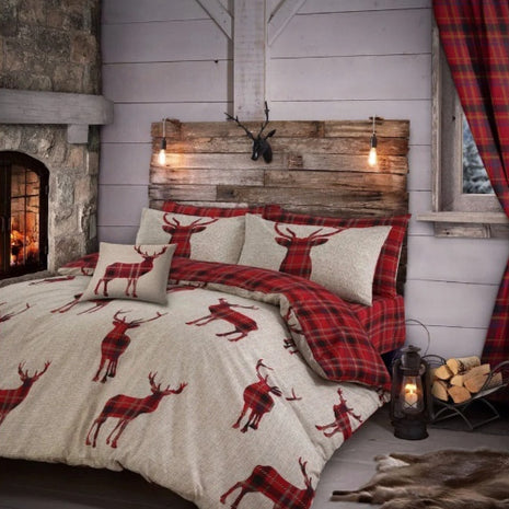 Christmas Santa Claus Bed Duvet Three-piece Digital Printing