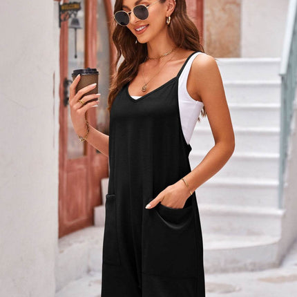 Spaghetti Strap Romper with Pockets - MimiStylez