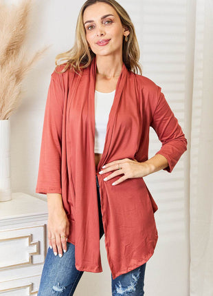 Culture Code Full Size Open Front Cardigan - MimiStylez