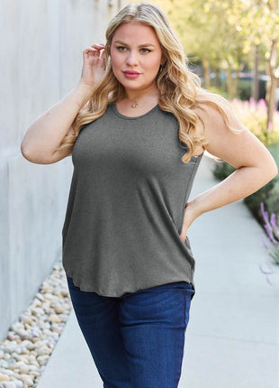 Basic Bae Full Size Round Neck Tank - MimiStylez