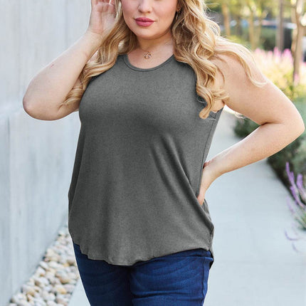 Basic Bae Full Size Round Neck Tank - MimiStylez