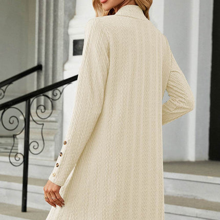 Open Front Long Sleeve Cardigan - MimiStylez