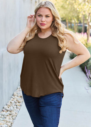 Basic Bae Full Size Round Neck Tank - MimiStylez
