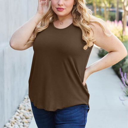 Basic Bae Full Size Round Neck Tank - MimiStylez