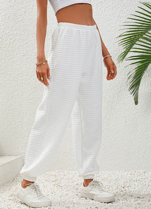 Textured Pull-On Joggers - MimiStylez