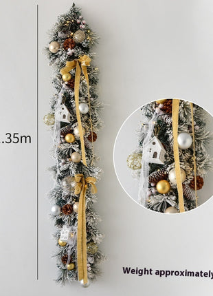 4.5FT Christmas Garland Wall Hanging Decoration - Pre Decorated, Unlit