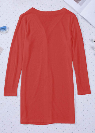 Button Up Long Sleeve Cover Up - MimiStylez