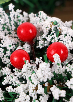 Christmas Flocked Wreath Decoration 20CM, 30CM, 40CM