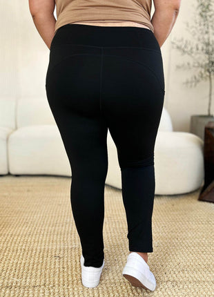 Wide Waistband Sports Leggings - MimiStylez