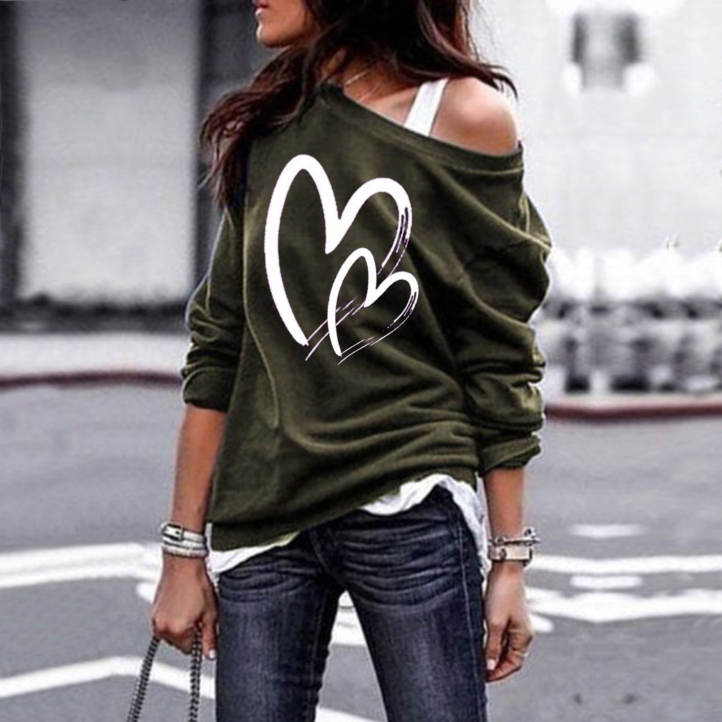 Round Neck Loose Loving Couple Thin Sweater