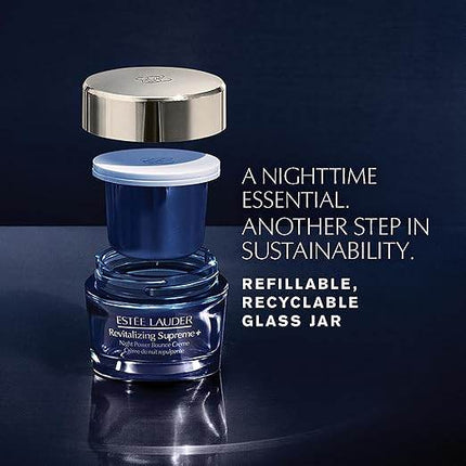 Estée Lauder Revitalizing Supreme+ Night Power Bounce Cream | Face Moisturizer with Peptides | Firms, Lifts & Plumps Skin, 1.7 Ounce - MimiStylez