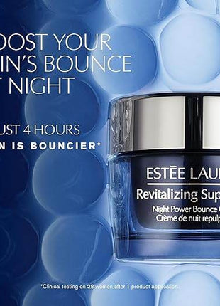 Estée Lauder Revitalizing Supreme+ Night Power Bounce Cream | Face Moisturizer with Peptides | Firms, Lifts & Plumps Skin, 1.7 Ounce - MimiStylez