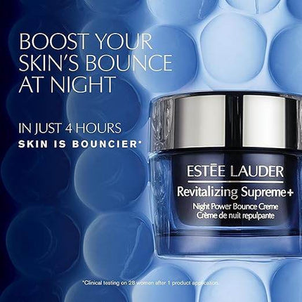 Estée Lauder Revitalizing Supreme+ Night Power Bounce Cream | Face Moisturizer with Peptides | Firms, Lifts & Plumps Skin, 1.7 Ounce - MimiStylez