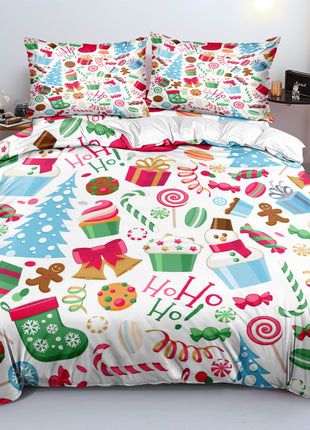 Christmas Series Duvet Three-piece Set