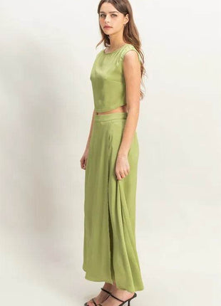 HYFVE Sleeveless Top and Maxi Skirt Set - MimiStylez