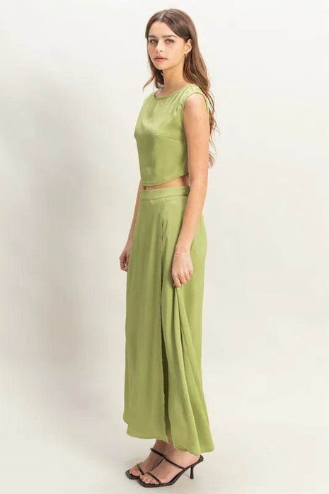 HYFVE Sleeveless Top and Maxi Skirt Set - MimiStylez