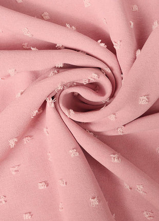 Swiss Dot V-Neck Short Sleeve Blouse - MimiStylez