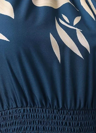 Paisley Print Halter Neck Mini Dress - MimiStylez