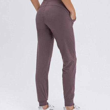 Double Take Tied Joggers with Pockets - MimiStylez