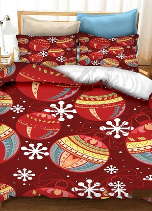 Christmas Printed Polyester Duvet Set
