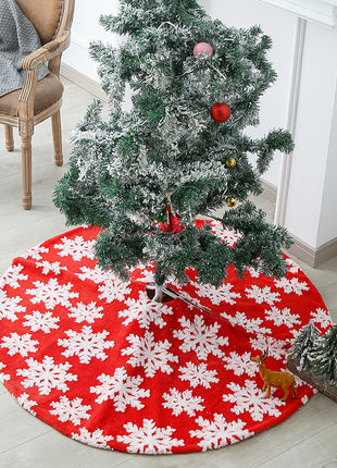 Plush Christmas Tree Bottom Apron Holiday Party Decoration