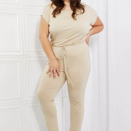 Culture Code Comfy Days Full Size Boat Neck Jumpsuit - MimiStylez