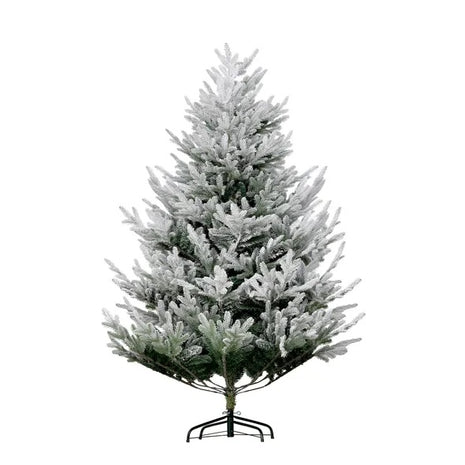 6FT Pine Christmas Tree With 795 Realistic Branches, Steel Base, Auto Open