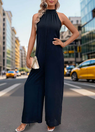 Tied Grecian Wide Leg Jumpsuit - MimiStylez
