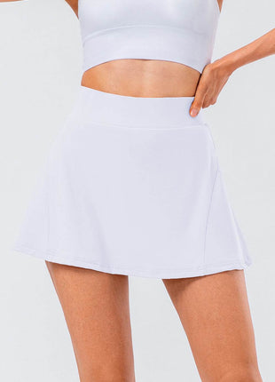 High Waist Pleated Active Skirt - MimiStylez