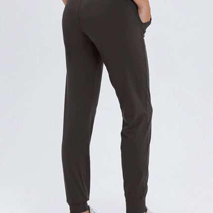 Double Take Tied Joggers with Pockets - MimiStylez