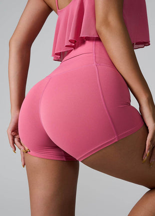 High Waist Active Shorts - MimiStylez