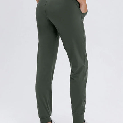 Double Take Tied Joggers with Pockets - MimiStylez