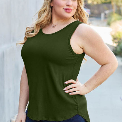Basic Bae Full Size Round Neck Tank - MimiStylez