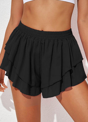 Layered Mid-Rise Waist Active Skirt - MimiStylez